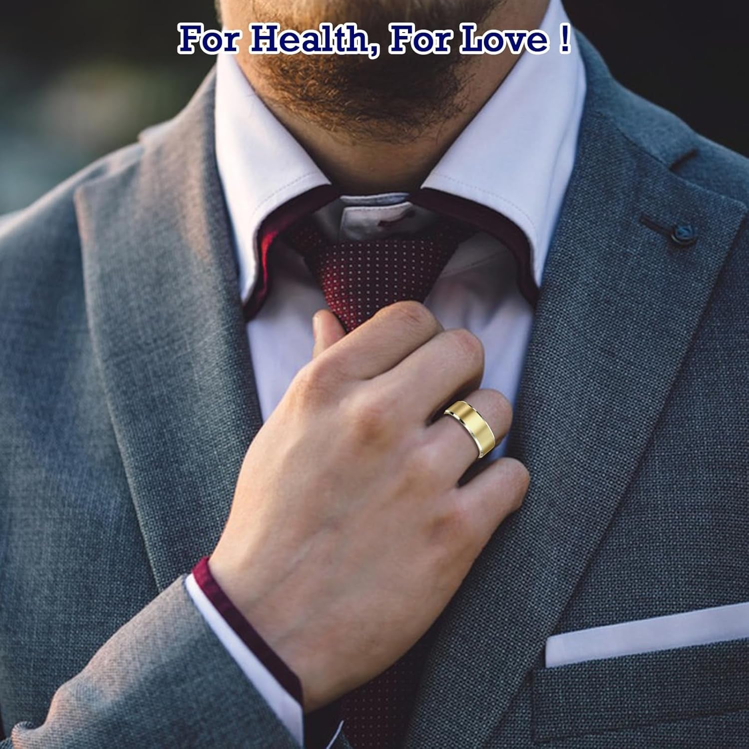 Smart Ring Health Tracker: Advanced Sleep and Activity Monitoring with Heart Rate, Waterproof Design, and Air Gesture Control in Light Gold (#12)