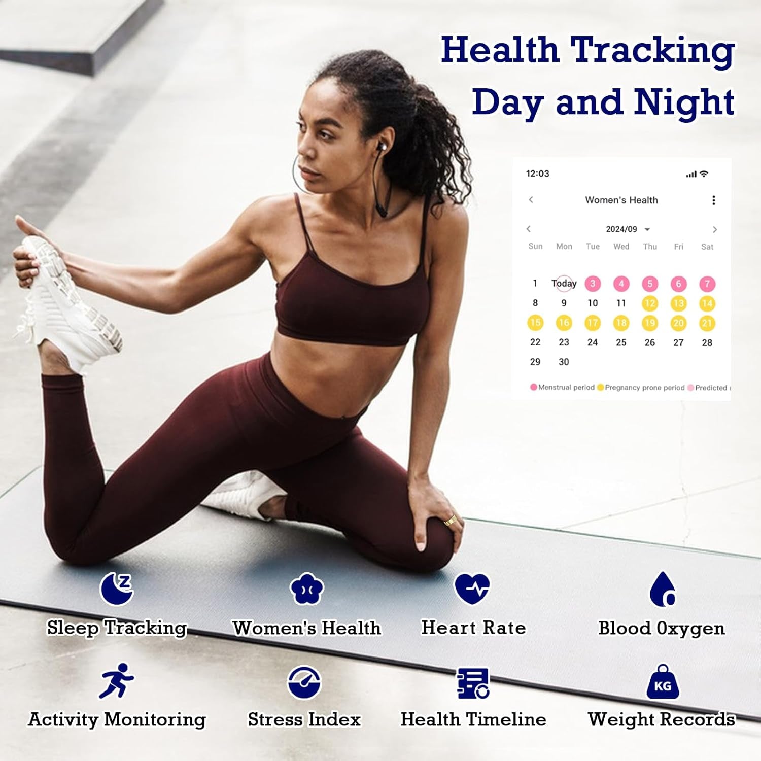 Smart Ring Health Tracker: Advanced Sleep and Activity Monitoring with Heart Rate, Waterproof Design, and Air Gesture Control in Light Gold (#12)